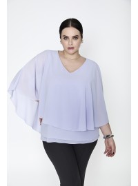 Sluoksniuota SPG WOMAN šifono palaidinė SPG WOMAN - 1