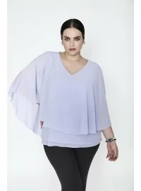 Sluoksniuota SPG WOMAN šifono palaidinė SPG WOMAN - 1 Sluoksniuota SPG WOMAN šifono palaidinė SPG WOMAN - 1