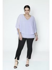 Sluoksniuota SPG WOMAN šifono palaidinė SPG WOMAN - 3