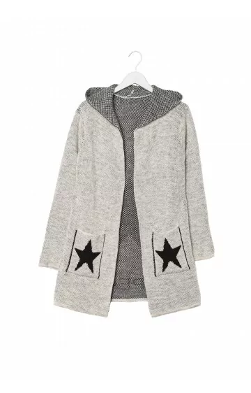 COSMO kardiganas su gobtuvu