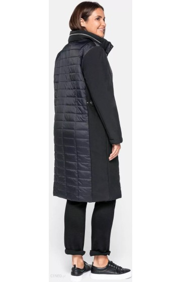 Kombinuotų audinių dygsniuotas Sheego paltas Sheego - 3