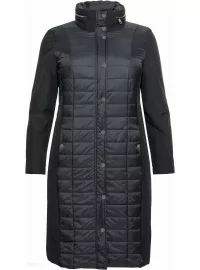 Kombinuotų audinių dygsniuotas Sheego paltas Sheego - 5