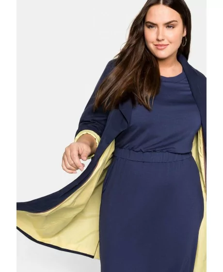 Ilgas Sheego švarkas su kontrastingu pamušalu Sheego - 2