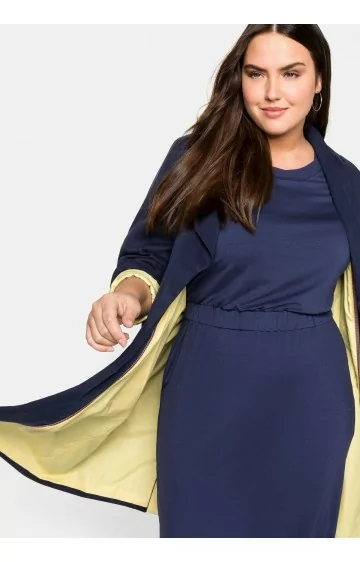 Ilgas Sheego švarkas su kontrastingu pamušalu Sheego - 2