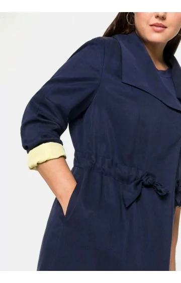 Ilgas Sheego švarkas su kontrastingu pamušalu Sheego - 3