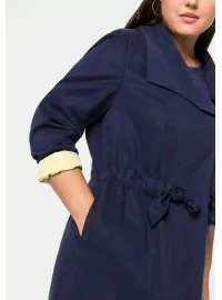 Ilgas Sheego švarkas su kontrastingu pamušalu Sheego - 3