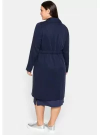 Ilgas Sheego švarkas su kontrastingu pamušalu Sheego - 4