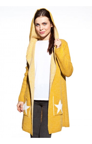 COSMO kardiganas su gobtuvu