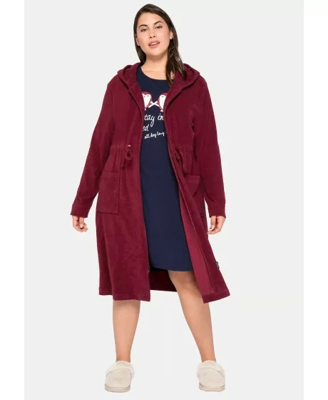 Sheego kilpinis chalatas su gobtuvu