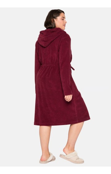 Sheego kilpinis chalatas su gobtuvu