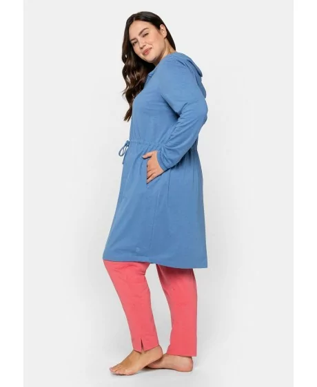 Sheego kilpinis chalatas su gobtuvu