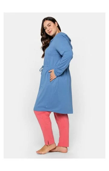 Sheego kilpinis chalatas su gobtuvu