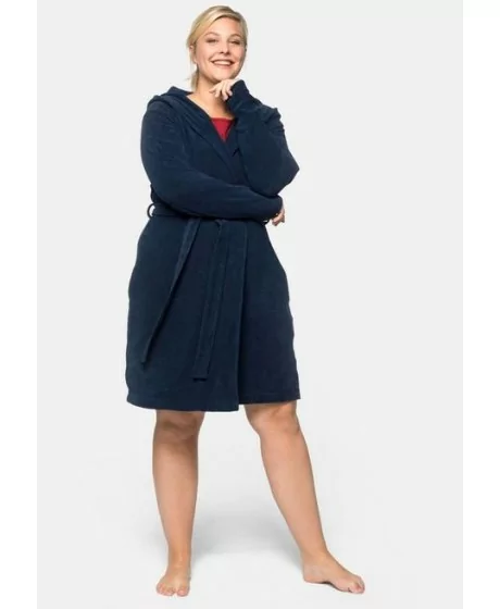 Kilpinis Sheego chalatas su gobtuvu