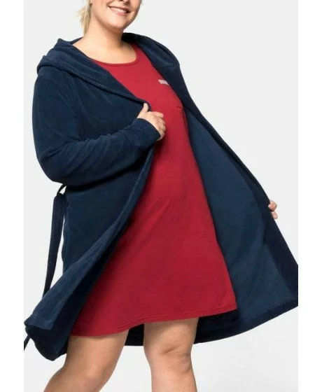 Kilpinis Sheego chalatas su gobtuvu