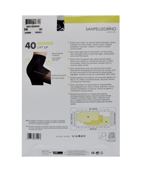 Sanpellegrino pėdkelnės SHAPER LIFT UP 40
