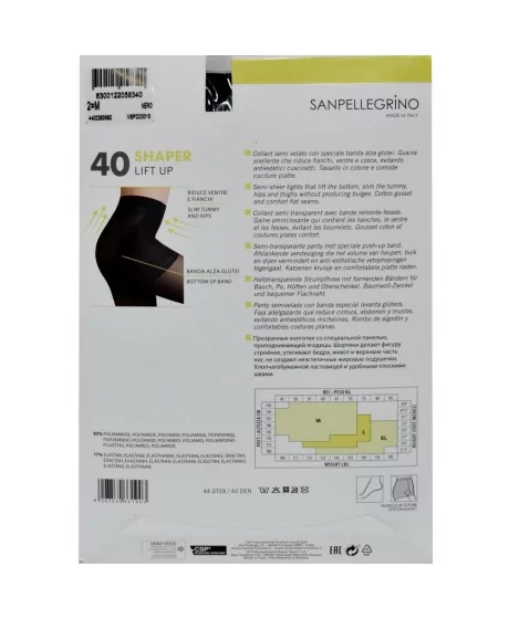 Sanpellegrino pėdkelnės SHAPER LIFT UP 40