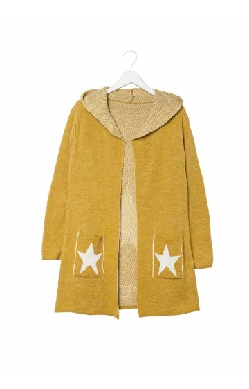 COSMO kardiganas su gobtuvu