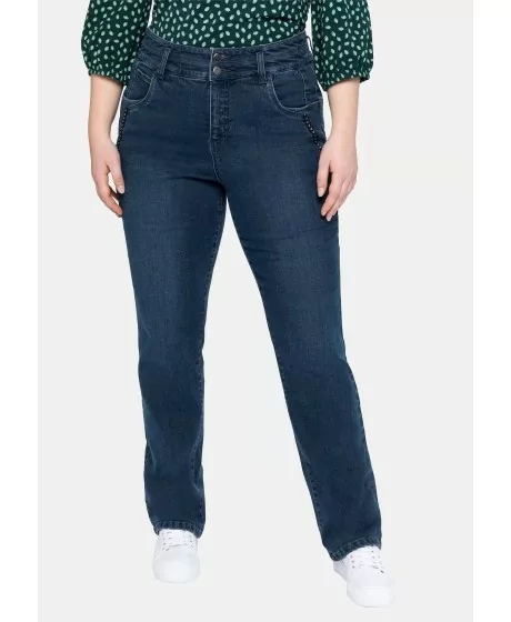 Tiesaus kirpimo Sheego džinsai aukštu juomeniu