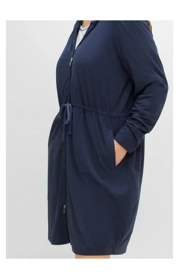 Sheego trikotažo chalatas su gobtuvu