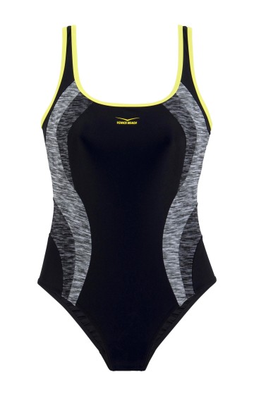 Vientisas VENICE BEACH maudymosi kostiumėlis su formavimo efektu