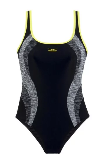 Vientisas VENICE BEACH maudymosi kostiumėlis su formavimo efektu