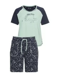 Kontrastingų spalvų Sheego pižama su šortukais