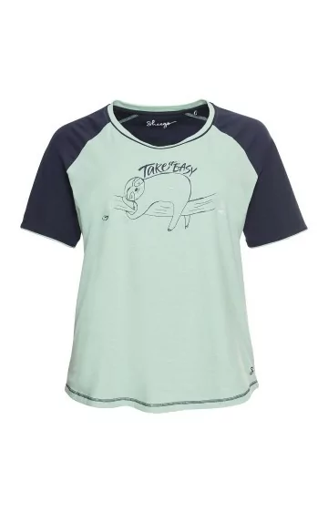 Kontrastingų spalvų Sheego pižama su šortukais