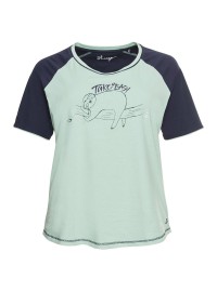 Kontrastingų spalvų Sheego pižama su šortukais