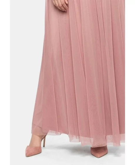 Vakarinė Sheego suknelė trumpomis rankovėmis