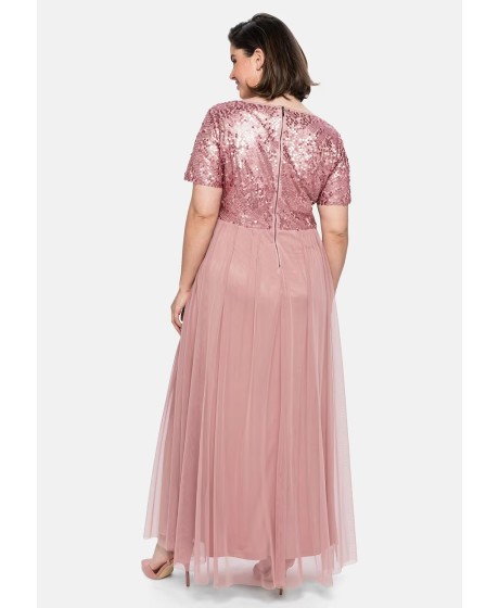 Vakarinė Sheego suknelė trumpomis rankovėmis