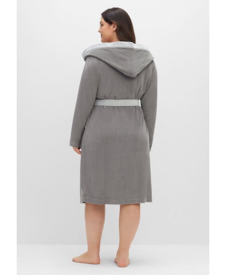 Sheego kilpinis chalatas su gobtuvu