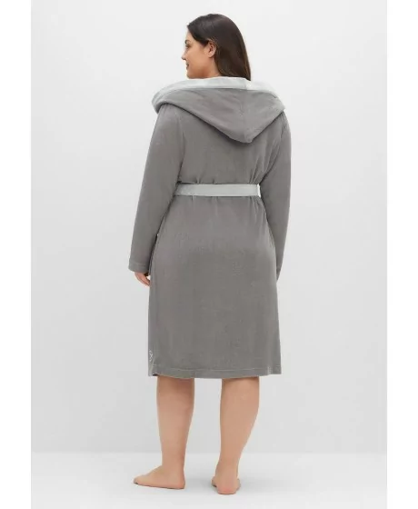 Sheego kilpinis chalatas su gobtuvu