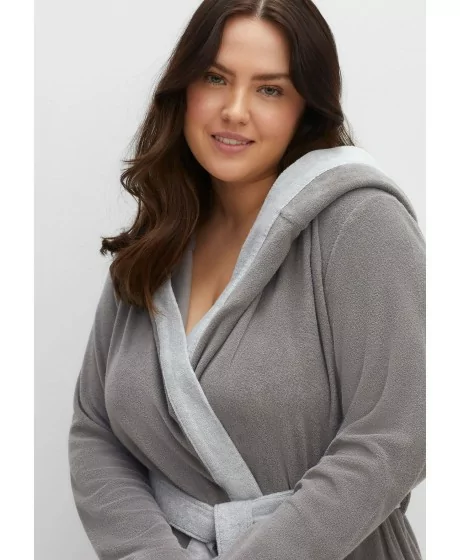 Sheego kilpinis chalatas su gobtuvu