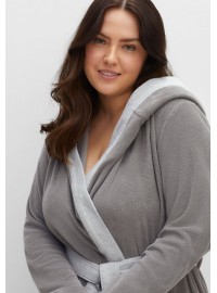 Sheego kilpinis chalatas su gobtuvu