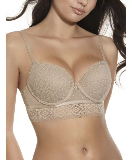 SELENE švelnių nėrinių liemenėlė AMAYA su Push-Up