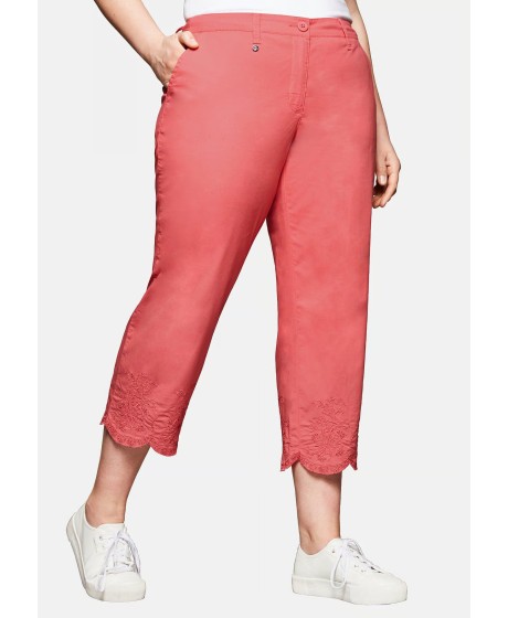 Sheego kapri stiliaus kelnės siuvinėtais galais