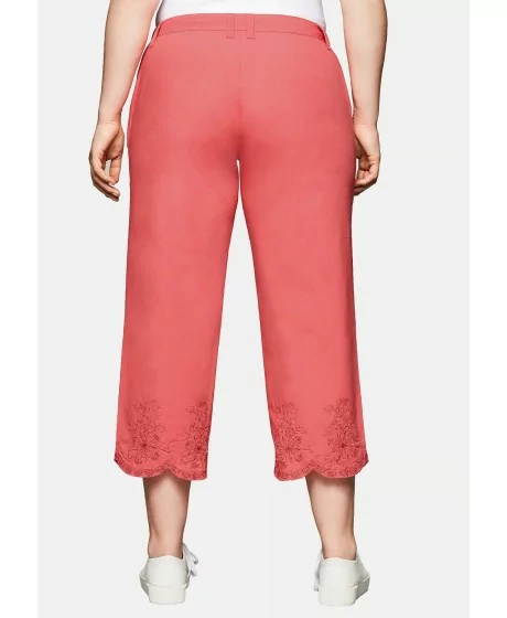 Sheego kapri stiliaus kelnės siuvinėtais galais