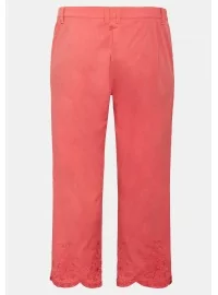 Sheego kapri stiliaus kelnės siuvinėtais galais