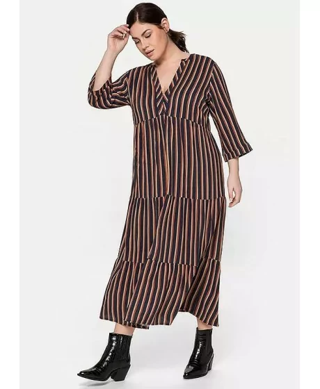 Dryžuota Sheego suknelė