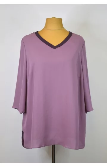 Sheego šifono tunika 3/4 ilgio rankovėmis