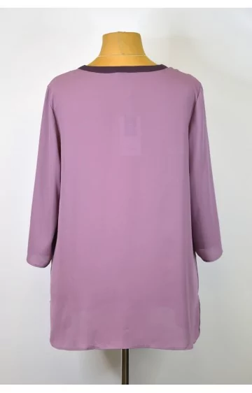 Sheego šifono tunika 3/4 ilgio rankovėmis