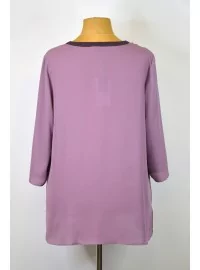 Sheego šifono tunika 3/4 ilgio rankovėmis