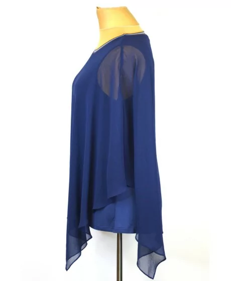 Sheego tunika su virutiniu šifono sluoksniu