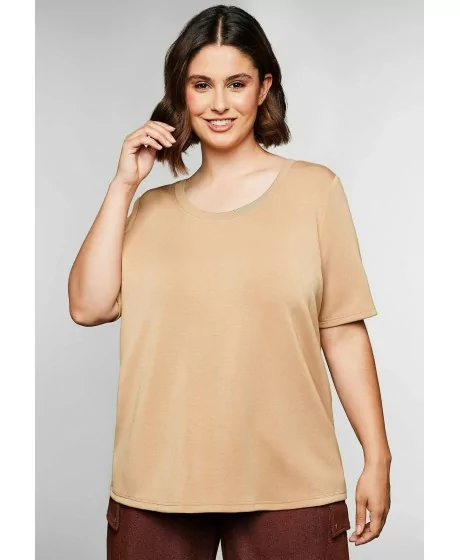 Sheego švelnūs marškinėliai trumpomis rankovėmis