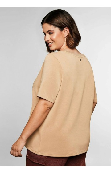 Sheego švelnūs marškinėliai trumpomis rankovėmis