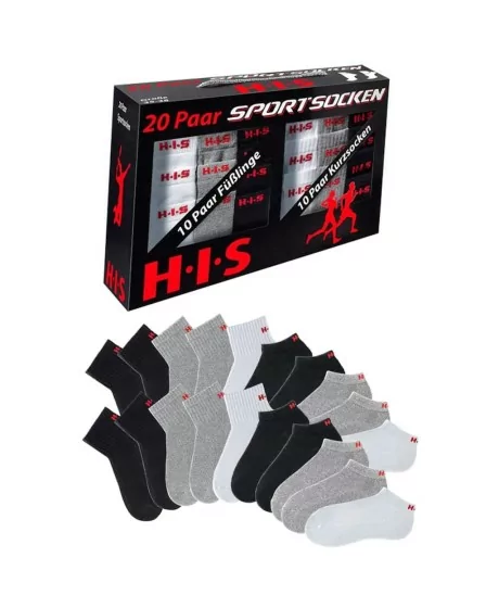 H.I.S kojinių komplektas (20 porų)
