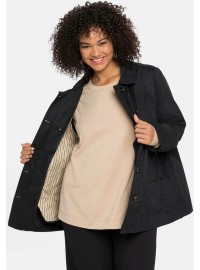 Trumpas Sheego lietpaltis su išsegamu pašiltinimu