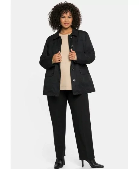 Trumpas Sheego lietpaltis su išsegamu pašiltinimu