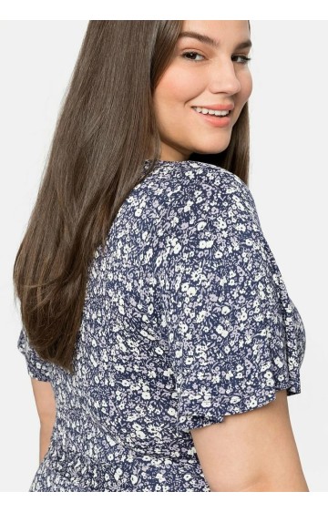 Sheego trikotažo suknelė sparnelių tipo rankovėmis