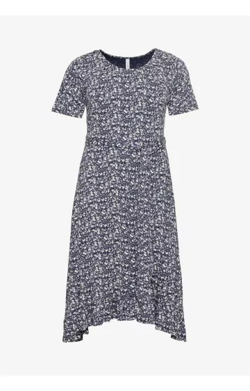 Sheego trikotažo suknelė sparnelių tipo rankovėmis Sheego trikotažo suknelė sparnelių tipo rankovėmis